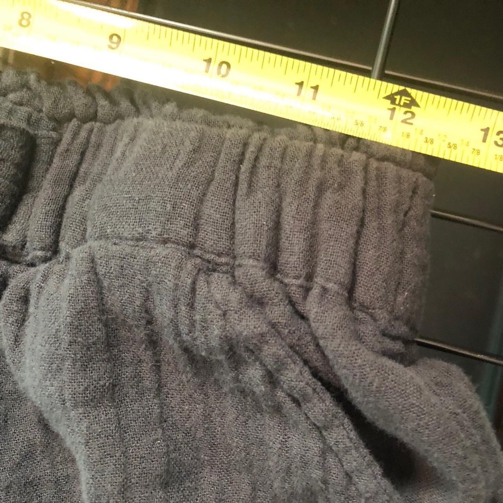 SO Black gauze Shorts Elastic Waistband 100% cotton size small - Picture 5 of 7